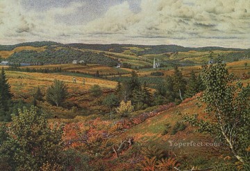  Red Art - Long Pond Foot of Red Hill scenery William Trost Richards
